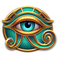 戰神賽特2荷魯斯之眼符號倍數說明圖,顯示獎倍率12倍至50倍,象徵遊戲中高倍爆分與神聖覺醒能量。