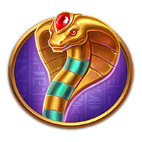 戰神賽特2蛇權杖符號倍數說明圖,展示獎倍率從2.5倍至25倍,象徵高報酬轉盤符號與爆分機制。