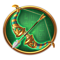 戰神賽特2弓箭符號倍數圖示,顯示8至12個符號對應2倍至15倍獎勵,是ATG戰神賽特2覺醒之力中的中倍符號代表。