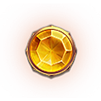 戰神賽特2黃寶石符號倍率圖示,顯示8至12個符號可獲1倍至10倍獎勵,屬於ATG戰神賽特2覺醒之力低倍報酬圖案。